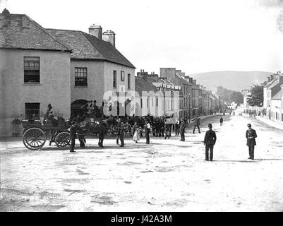 Main Street Kenmare Irland zwischen 1880 und 1914 Stockfoto