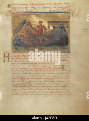 Das Menologion von Basilius ist eine byzantinische Handschrift, die ...