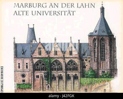 Uni Marburg Stockfoto