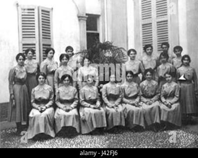 Maria Valtorta (1897â€„1961) war eine italienische Schriftstellerin, die vor allem für ihre religiösen und theologischen Werke bekannt ist, darunter „das Gedicht des Menschen-Gottes“, ein umstrittener und weit gelesener Text, der eine detaillierte Erzählung des Lebens Jesu Christi aus visionärer Perspektive präsentiert. Stockfoto