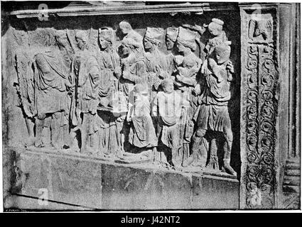 Dies bezieht sich auf das Meomartini-Denkmal in Benevento, Italien, das wahrscheinlich aus dem 13. Oder 14. Jahrhundert stammt. Es ist für seinen architektonischen und historischen Wert bedeutend und repräsentiert das mittelalterliche Erbe der Region. Stockfoto