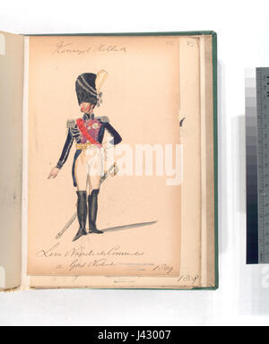 Dieses Dokument mit dem Titel „Koningrijk Holland“ bezieht sich auf das Königreich Holland, das von 1806 bis 1810 unter der Herrschaft von König Louis Bonaparte existierte. Das Dokument gibt wahrscheinlich Einblicke in die Regierungsführung und den historischen Kontext des Königreichs während des frühen 19. Jahrhunderts. Stockfoto