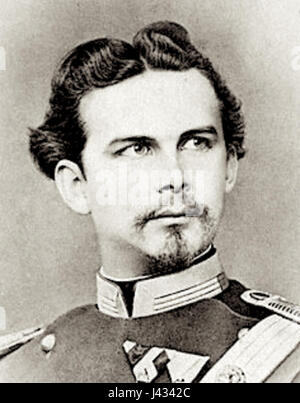 Ludwig II König von Bayern beschnitten Stockfoto