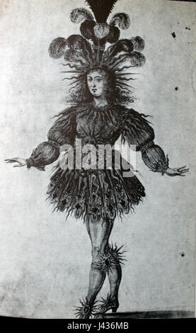 Louis XIV in der Rolle des Apollo Stockfoto