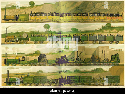 Liverpool and Manchester Railway 1831 3 Stockfoto