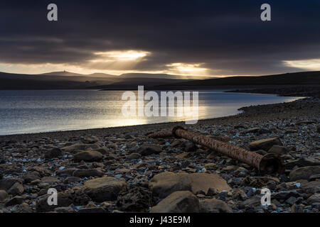 Großer Dun fiel, fiel wenig Dun und Kreuz fiel von betrachtet Kuh grün Reservoir im oberen Teesdale, County Durham UK Stockfoto