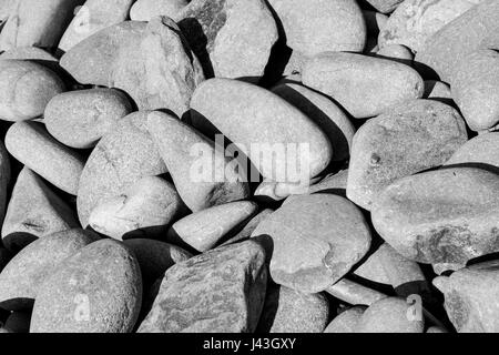 Borth Strand Steinen 4 Stockfoto