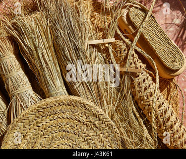 Esparto Halfah Rasen für Kunsthandwerk wie Korbwaren und Espadrilles Schnüre verwendet Stockfoto