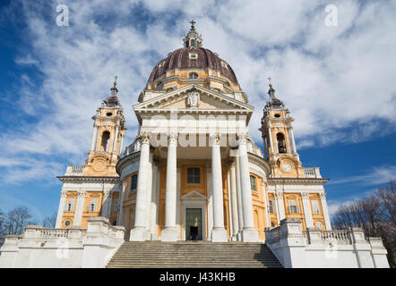 Torino - der Kirche Basilica di Superga. Stockfoto