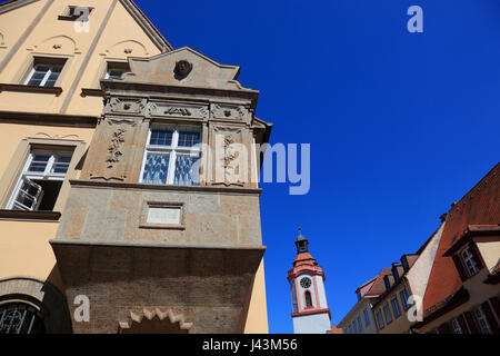 Häuser im Zentrum Stadt, Weißenburg in Bayern, einer Stadt im mittleren Franken, Bayern, Deutschland Stockfoto