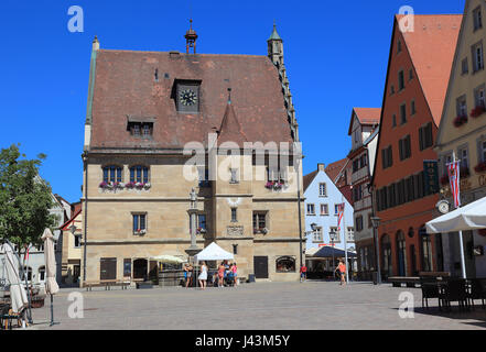 Häuser im Zentrum Stadt, Weißenburg in Bayern, einer Stadt im mittleren Franken, Bayern, Deutschland Stockfoto
