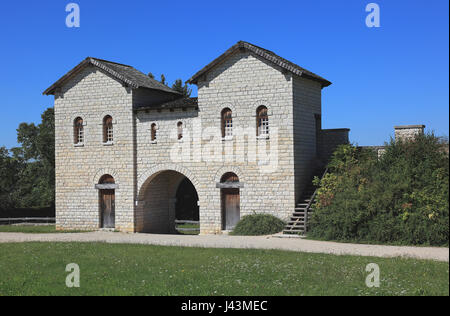 Römisches Kastell in Weißenburg, Kastell Weissenburg, Nähe der Biriciana in der Antike, ehemalige Roman Ala Castellum, UNESCO-Weltkulturerbe Stockfoto