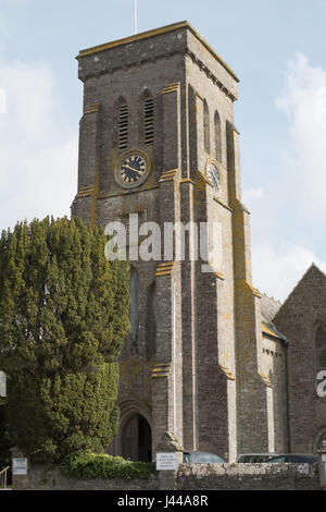 Kirche der Heiligen Dreifaltigkeit, Salcombe, Devon, England, Vereinigtes Königreich. Stockfoto