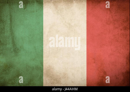 Alten Grunge-Flagge von Italien Stockfoto