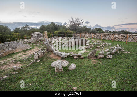 Antike Nekropole von Li Muri - Arzachena-Sardinien Stockfoto