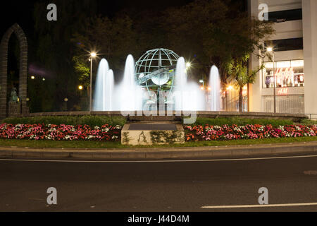 Rotunde Infante Brunnen, Funchal, Madeira Stockfoto