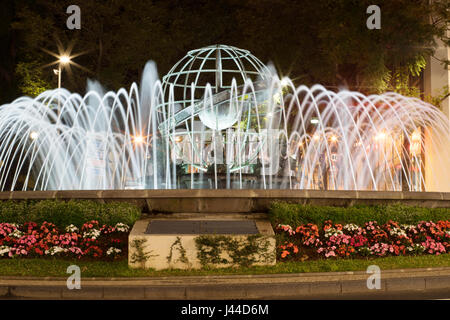 Rotunde Infante Brunnen, Funchal, Madeira Stockfoto