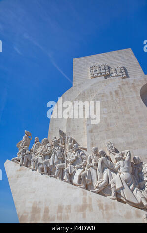 Portugal, Estredmadura, Lissabon, Belem, Denkmal der Entdeckungen Baujahr 1960 zum 500. Todestag von Heinrich Gedenken an die Naviga Stockfoto