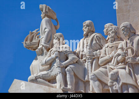 Portugal, Estredmadura, Lissabon, Belem, Denkmal der Entdeckungen Baujahr 1960 zum 500. Todestag von Heinrich Gedenken an die Naviga Stockfoto