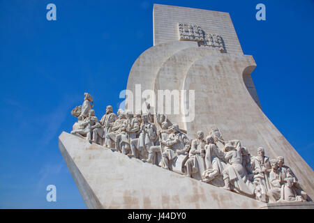 Portugal, Estredmadura, Lissabon, Belem, Denkmal der Entdeckungen Baujahr 1960 zum 500. Todestag von Heinrich Gedenken an die Naviga Stockfoto