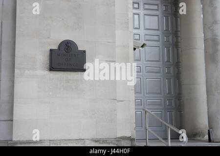 Außenansicht des Verteidigungsministeriums oder der MOD Gebäude in London. Stockfoto