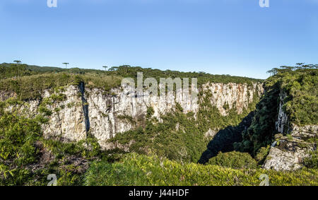 Panoramablick von Itaimbezinho Canyon im Aparados da Serra National Park - Cambara do Sul, Rio Grande do Sul, Brasilien Stockfoto