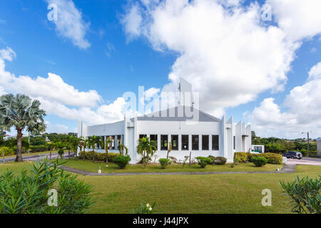 Die ultra-moderne Architektur Heilige Familie katholische Kathedrale, St. John's, Hauptstadt, im Norden von Antigua und Barbuda, West Indies Stockfoto