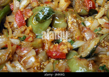 Eggplant(Brinjal) Curry Stockfoto