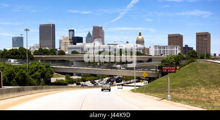 Berufsverkehr in der Hauptstadt Atlanta Stockfoto