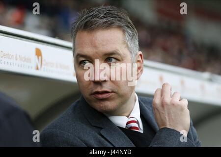 DARREN FERGUSON DONCASTER ROVERS FC MANAGER DONCASTER ROVERS FC MANAGER KEEPMOAT Stadion DONCASTER ENGLAND 9. Januar 2016 Stockfoto