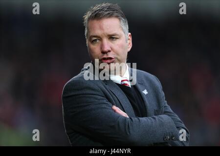 DARREN FERGUSON DONCASTER ROVERS FC MANAGER DONCASTER ROVERS FC MANAGER KEEPMOAT Stadion DONCASTER ENGLAND 9. Januar 2016 Stockfoto