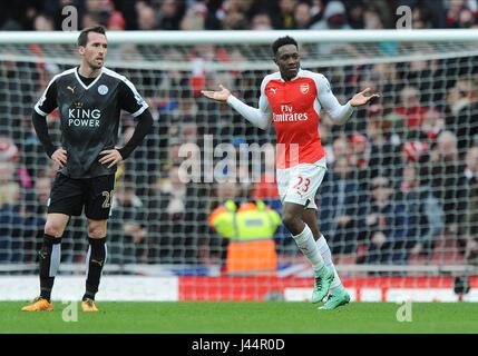 DANNY WELBECK ARSENAL CELEB ARSENAL V LEICESTER CITY EMIRATES Stadion LONDON England 14. Februar 2016 Stockfoto