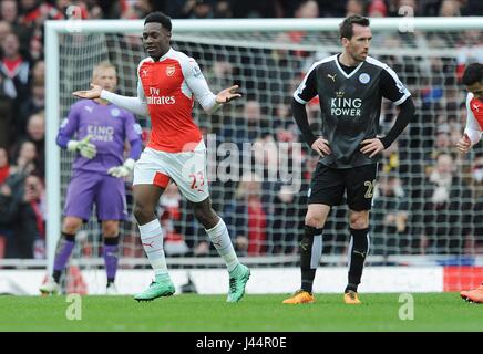 DANNY WELBECK ARSENAL CELEB ARSENAL V LEICESTER CITY EMIRATES Stadion LONDON England 14. Februar 2016 Stockfoto