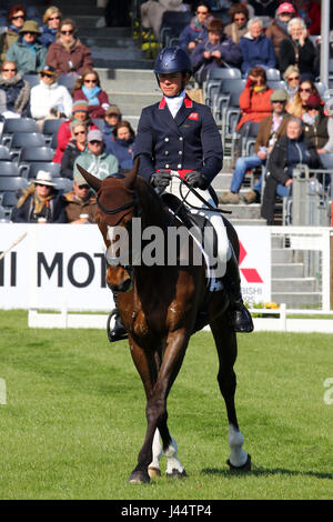 Izzy Taylor Dressur Badminton 050517 Stockfoto