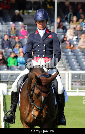 Izzy Taylor Dressur Badminton 050517 Stockfoto