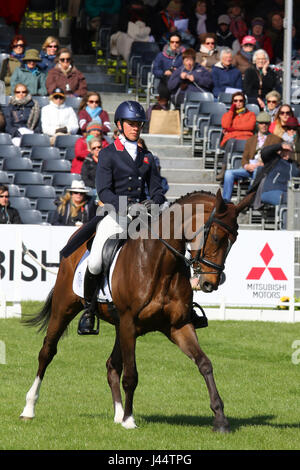 Izzy Taylor Dressur Badminton 050517 Stockfoto