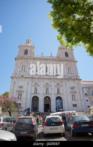 Alfama, Lissabon, Portugal, Estredmadura Bezirk, Kirche von São Vicente von Fora. Stockfoto