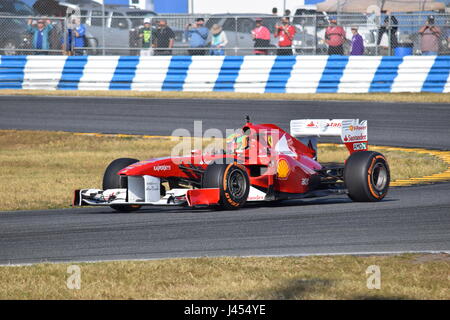 Ferrari F1-Auto auf dem Daytona International Speedway für World Finals Stockfoto