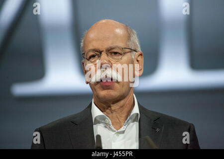 CEO Dieter Zetsche auf der ordentlichen Hauptversammlung der Daimler AG in Berlin Stockfoto