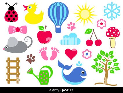 Baby-Symbole Stock Vektor