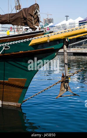 ViCTORIA, BC Kanada CLASSIC BOAT SHOW SEPTEMBER 1,2013: klassische Boote auf dem Display in Victoria Harbour. Stockfoto