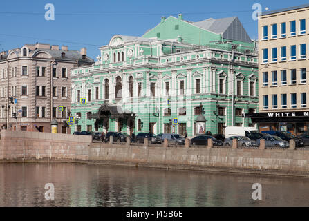 Tovstonogov Bolschoi-Theater-Theater. Fontanka Embankment, St. Petersburg, Russland. Stockfoto