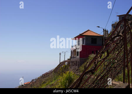 kleines Haus am Weinberg Stockfoto