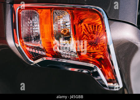 Auto Stop Licht Rückansicht Stockfoto