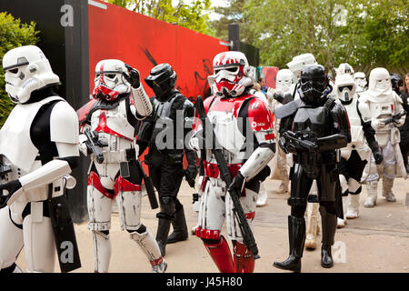 Nationalen Star Wars Day-Parade am Legoland UK Berkshire Stockfoto