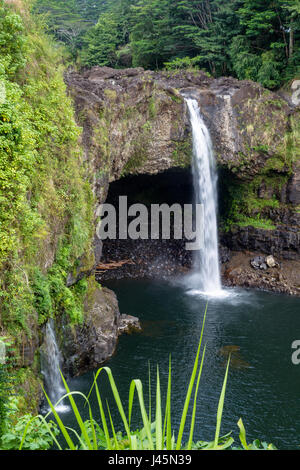 Der Rainbow-Falls in der Nähe von Hilo auf Big Island, Hawaii, USA. Stockfoto