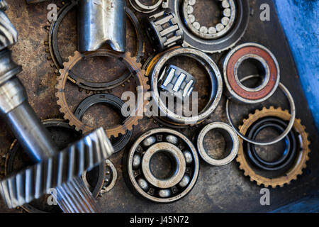 Werkstatt Lager verwendet. Stockfoto