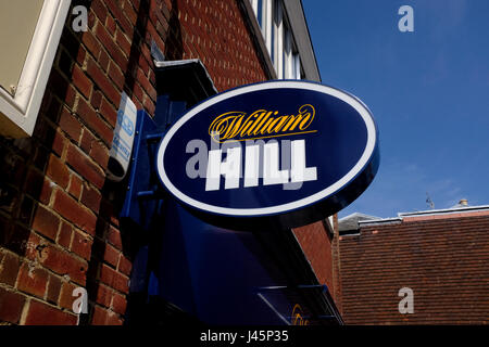 William Hill Buchmacher Northgate Stadt Canterbury Kent uk kann 2017 Stockfoto