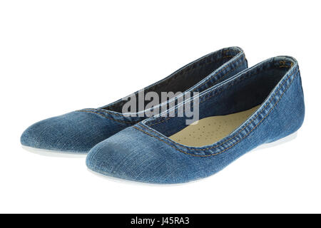 ein Magier der Blue Jeans Frauen Mode slippersb Stockfoto