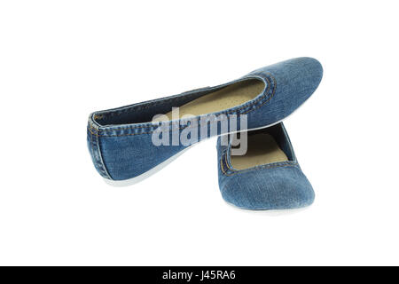 ein Magier der Blue Jeans Frauen Mode slippersb Stockfoto